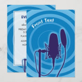 Studio-microfoon Kaart (Voorkant / Achterkant)