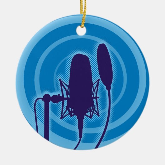 Studio-microfoon Keramisch Ornament (Voorkant)