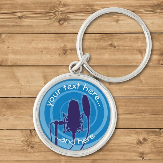 Studio-microfoon Sleutelhanger