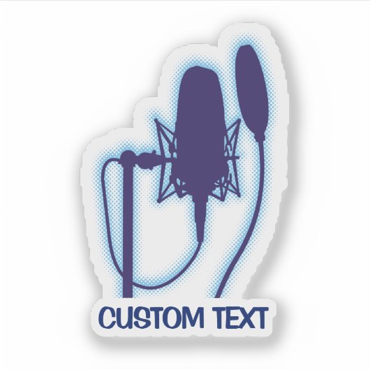 Studio-microfoon Sticker (Voorkant)