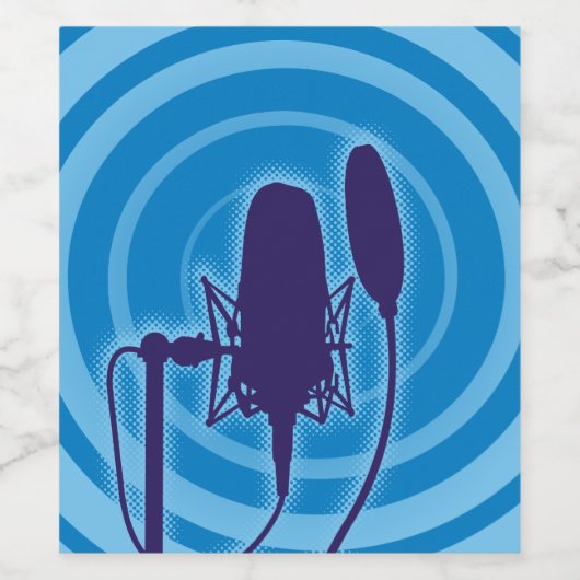 Studio-microfoon Wijn Etiket (Enkel label)