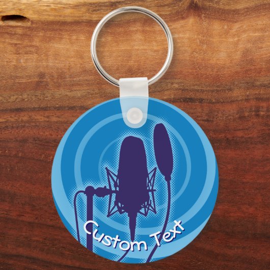 Studio Microphone-Sleutelhanger Sleutelhanger (Voorkant)