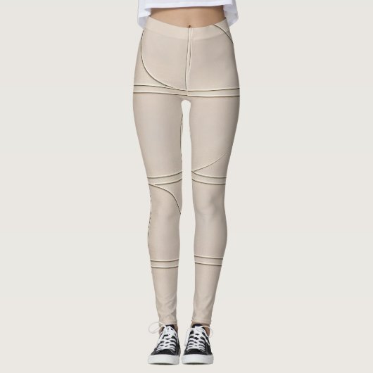 Studio naar straat Minimaal patroon | Modern Leggings (Voorkant)