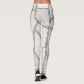 Studio naar straat Minimalistisch patroon  Leggings (Achterkant)