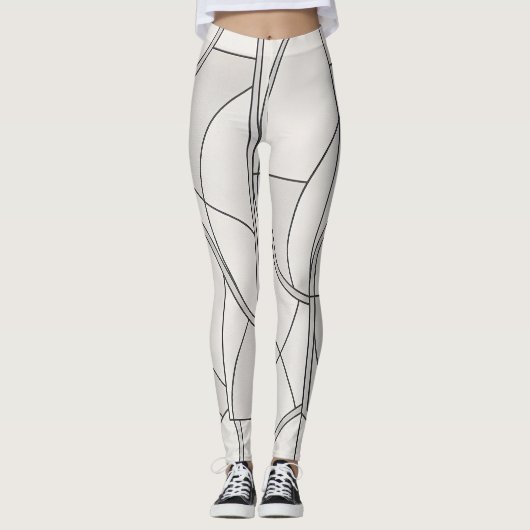 Studio naar straat Minimalistisch patroon  Leggings (Voorkant)