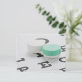 Studio ontsproten van het hoesje van de contactlen briefkaart (Staand voorkant)