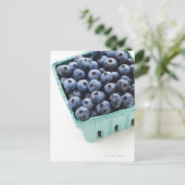 Studio-opname van bosbessen briefkaart (Staand voorkant)