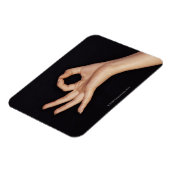 Studio-opname van een handgebaar magneet (Linkerzijde)