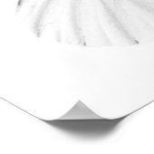 Studio-opname van een scherpe witte vlinder poster (Hoek)