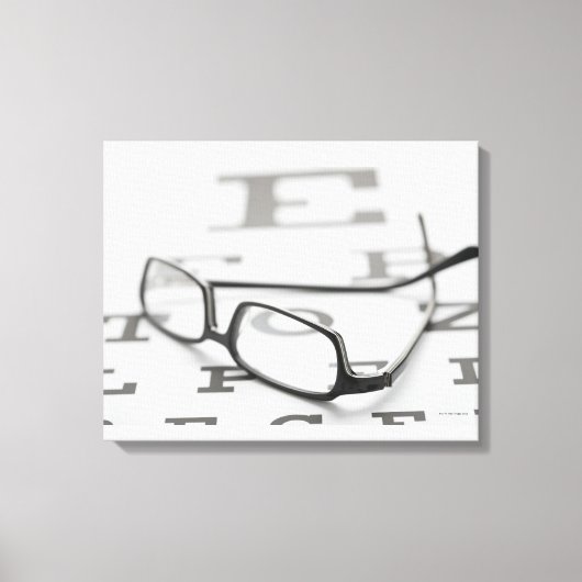 Studio-opname van oogleden op ooggrafiek canvas afdruk (Voorkant)