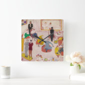 Studio Party van Florine Stettheimer Vierkante Klok (Huis)
