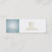 Studio Pilates - Business, Roepkaart Mini Visitekaartje (Achterkant)