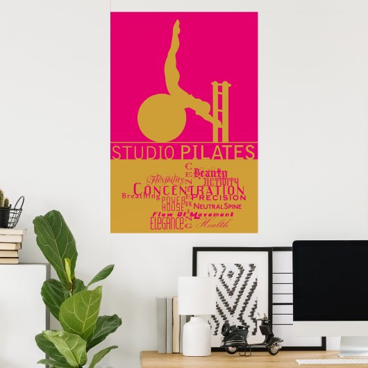 Studio Pilates - Poster (Thuiskantoor)