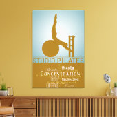 Studio Pilates - Wrapped Canvas Afdruk (Insitu (Woonkamer))