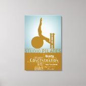 Studio Pilates - Wrapped Canvas Afdruk (Voorkant)