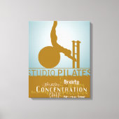 Studio Pilates - Wrapped Canvas Afdruk (Voorkant)