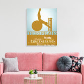 Studio Pilates - Wrapped Canvas Afdruk (Insitu (Woonkamer))