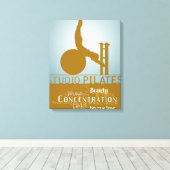 Studio Pilates - Wrapped Canvas Afdruk (Insitu (Houten vloer))