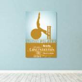Studio Pilates - Wrapped Canvas Afdruk (Insitu (Houten vloer))