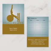 Studio Pilates - Zakelijke, planningskaart Afsprakenkaartje (Voorkant / Achterkant)