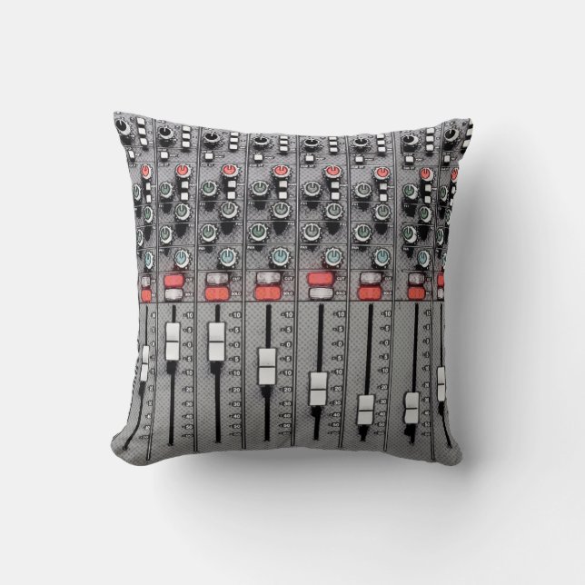 Studio Pillow: Mixer/geluidskaart Kussen (Voorkant)