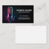 Studio Podcast Microfoon Visitekaartje (Voorkant / Achterkant)