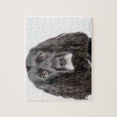 Studio-portret van cockerspaniel legpuzzel (Verticaal)