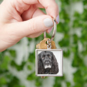 Studio-portret van cockerspaniel sleutelhanger (Hand)
