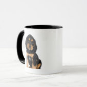 Studio-portret van Rottweiler-puppy Mok (Voorkant links)