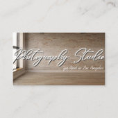 Studio-ruimte voor fotografie voor huur visitekaartje (Voorkant)