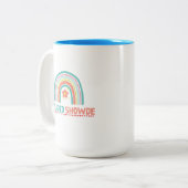 Studio Schaduw Tweekleurige Koffiemok (Voorkant links)