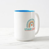 Studio Schaduw Tweekleurige Koffiemok (Voorkant rechts)