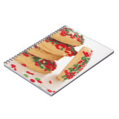Studio Shot of christmas cookies with sprinkles Notitieboek (Linkerzijde)