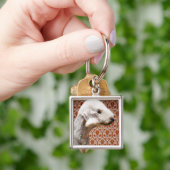 Studio shot van Bedlington Terrier Sleutelhanger (Hand)