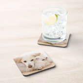 Studio shot van kat en hond drankjes onderzetter (Rechterzijde)