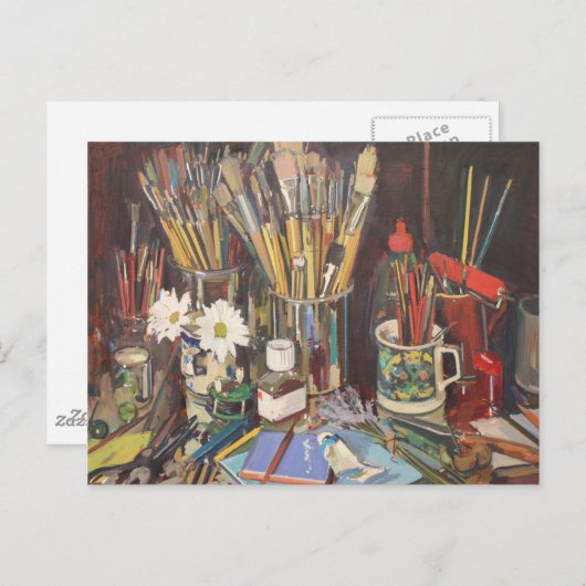 Studio stille levens 2012 briefkaart (Voorkant / Achterkant)