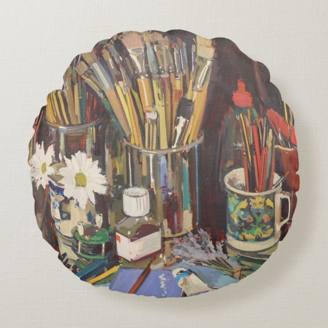 Studio stille levens 2012 rond kussen (Voorkant)