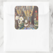 Studio stille levens 2012 vierkante sticker (Tas)