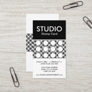 Studio Stripe-stempelkaart Visitekaartje