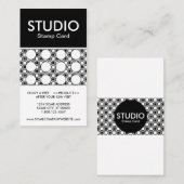 Studio Stripe-stempelkaart Visitekaartje (Voorkant / Achterkant)