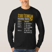 Studio technicus uurtarief Studio Recorder T-shirt (Voorkant)