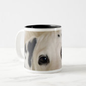 studio tweekleurige koffiemok (Voorkant links)