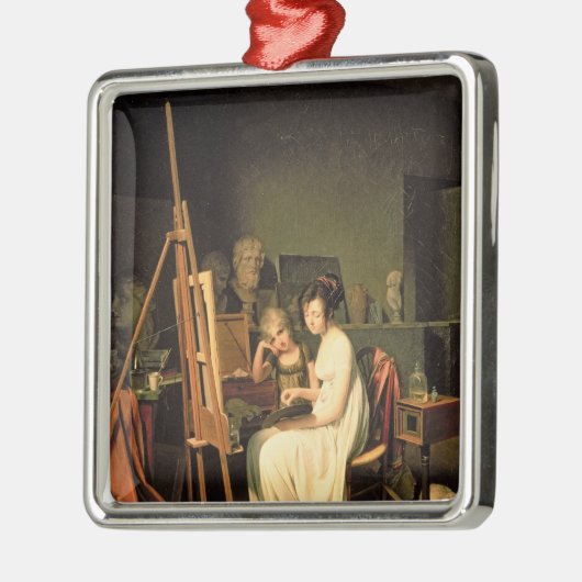 Studio van kunstenaar metalen ornament (Links)