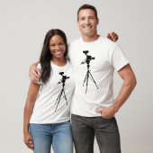 Studio Videocamera groen vernietigd vrouwtjesshirt T-shirt (Unisex)