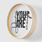 Studio wandklok: Danser, je bent genoeg (Hoek)