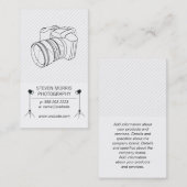 Studiolampen | Fotograaf | Camera Visitekaartje (Voorkant / Achterkant)