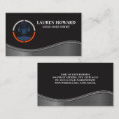 studiomicrofoon | Singer geluidstechnicus Visitekaartje (Voorkant / Achterkant)