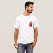 Studious Apple Bookworm Character T-shirt (Voorkant volledig)