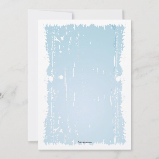 Studious Boy Invitation Kaart (Achterkant)