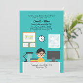 Studious Boy Uitnodiging (Staand voorkant)